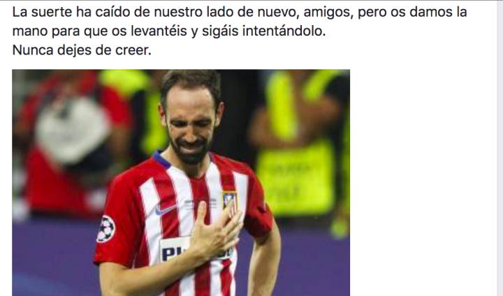 El aplauso viral de un madridista al Atlético en Facebook