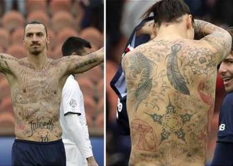 Zlatan Ibrahimovic, la leyenda de un crack tatuada en su piel