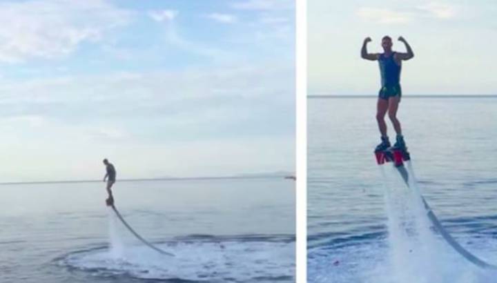 Sergio Ramos se apunta al flyboard