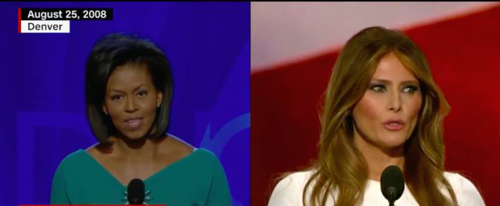 Melania Trump plagia el discurso de Michelle Obama de hace 8 años