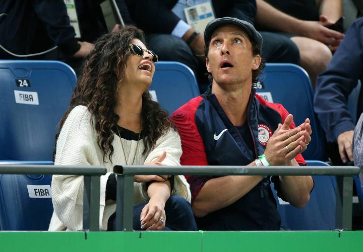 Matthew McConaughey y Camila Alves disfrutan en Río