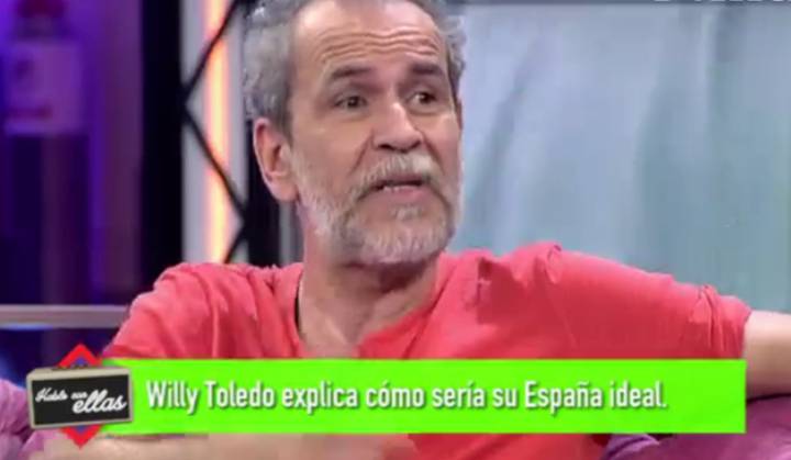 Willy Toledo carga contra Telecinco en el plató de Hable con ellas