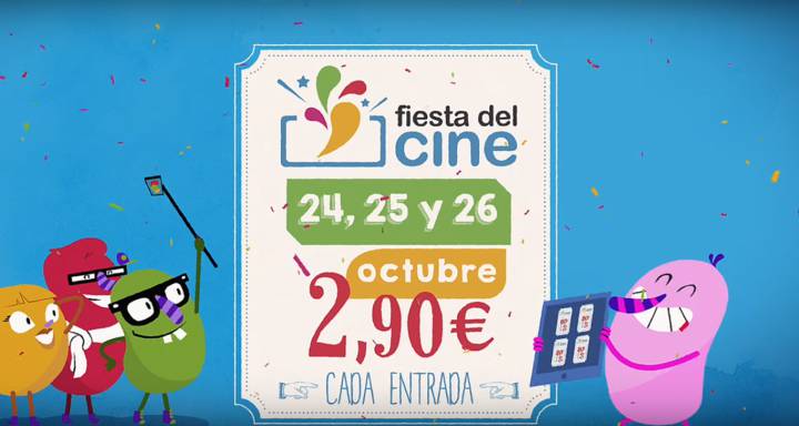 Fiesta del Cine: Del 24 al 26 de octubre con entradas a 2,90 euros