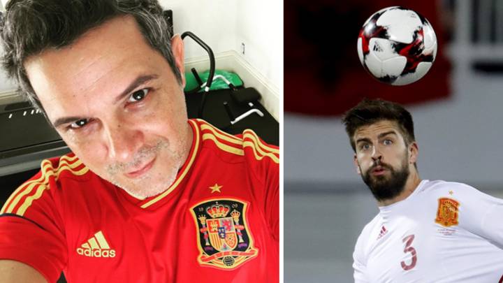 Alejandro Sanz apoya a Piqué tras anunciar su marcha de la selección
