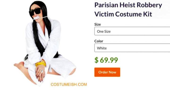 Kim Kardashian secuestrada, el polémico disfraz retirado