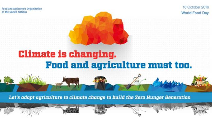 Día Mundial de la Alimentación 2016: “El clima está cambiando. La alimentación y la agricultura también”. Foto Twitter