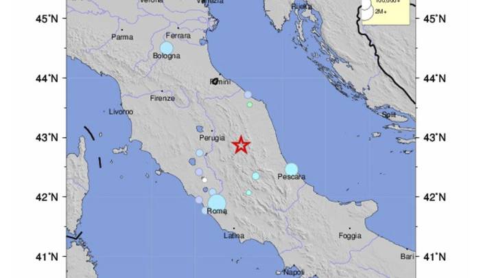 Un terremoto de magnitud 5,4 afecta el centro de Italia