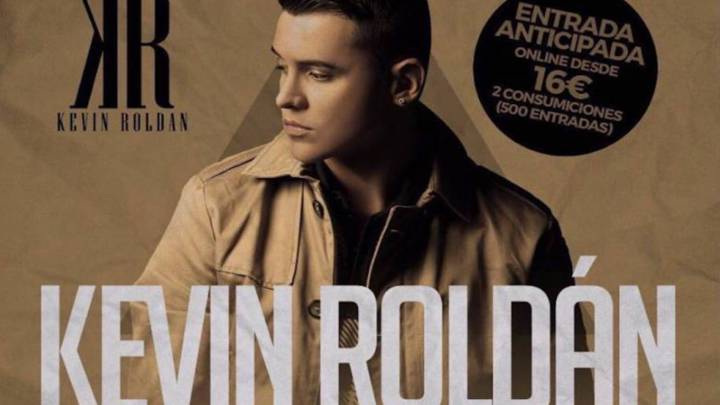 Cartel de la gira de Kevin Roldán "Contigo empezó todo". Foto Twitter