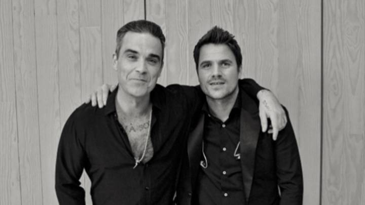 Robbie Williams junto a Dani Martín.