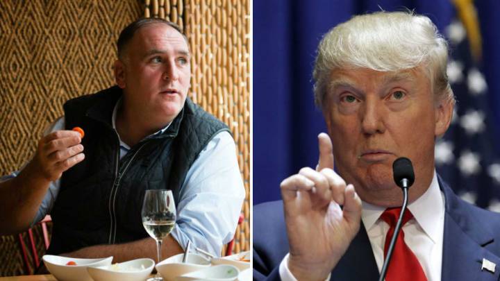 José Andrés y Donald Trump