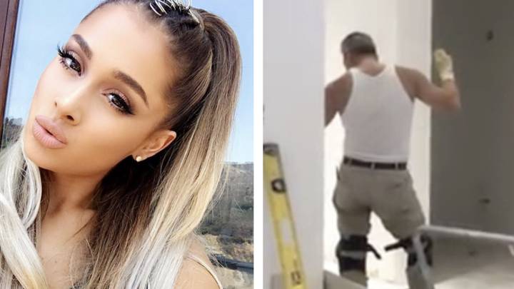Ariana Grande convierte a un albañil en una estrella de la red.