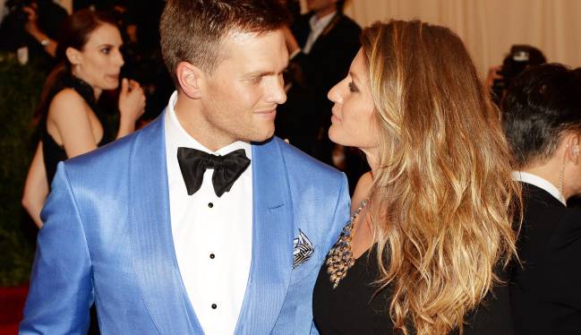 Tom Brady y Gisele Bündchen en un acto en el Museo Metropolitano de Nueva York.