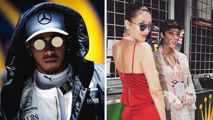 Lewis Hamilton - Bella Hadid y Winnie Harlow. Fotos Instagram
