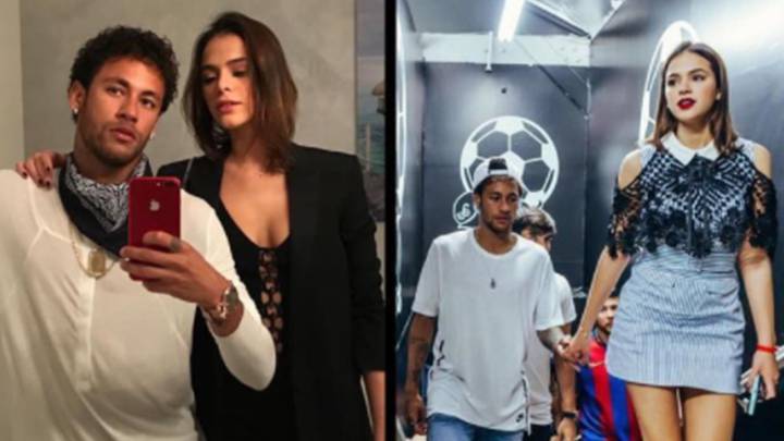 Naymar y su novia Bruna Marquezine en Los Ángeles. Fotos Instagram @gossip.blaugrana