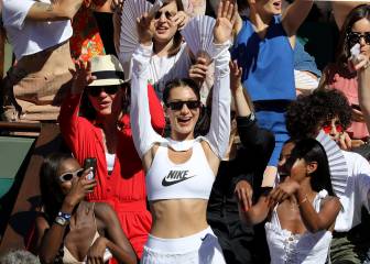 Bella Hadid capta todas las miradas en Roland Garros