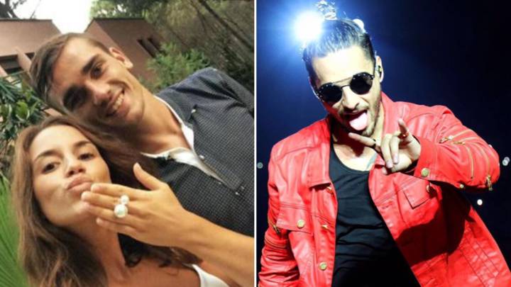 Griezmann: "Gracias Maluma por hacer bailar a mi mujer"