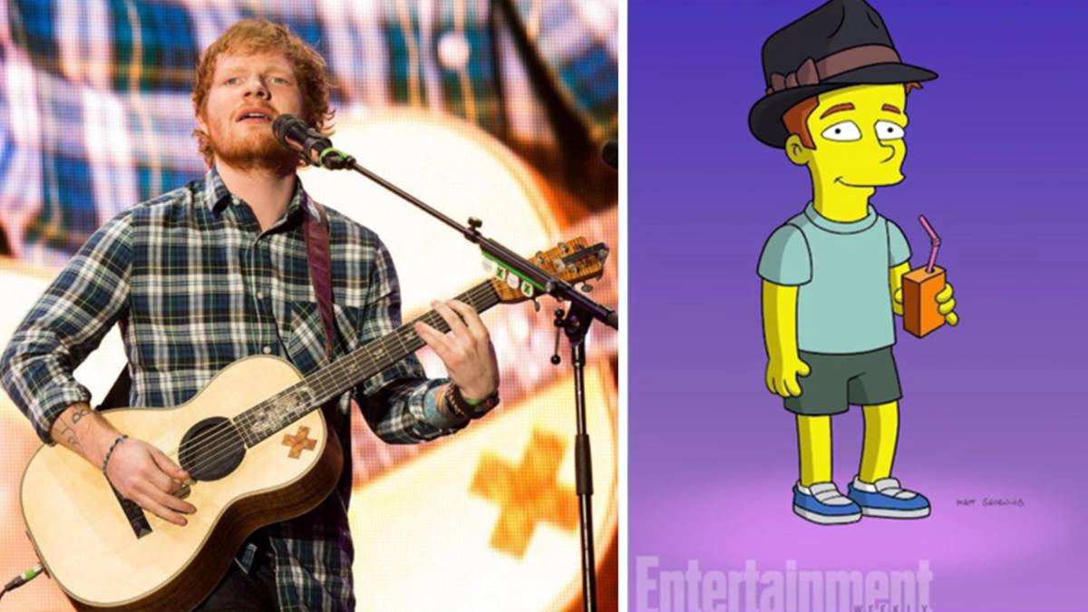 Ed Sheeran será la nueva celebridad en Los Simpson Ed Sheeran será la nueva celebridad en Los Simpson