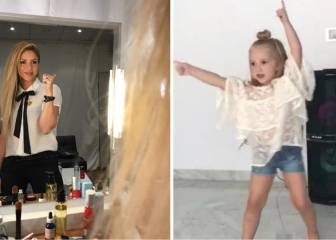 La hija de Rakitic imita a Shakira y la conquista