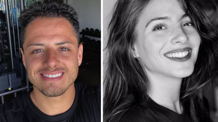 Imágenes de Chicharito y de Andrea Duro. Fotos Instagram