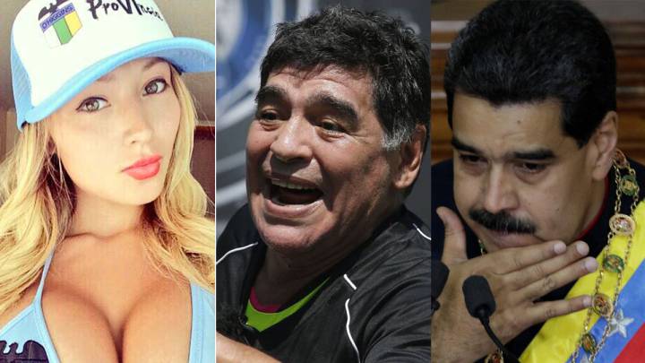 Chávez trollea a Maduro y Maradona con un topless
