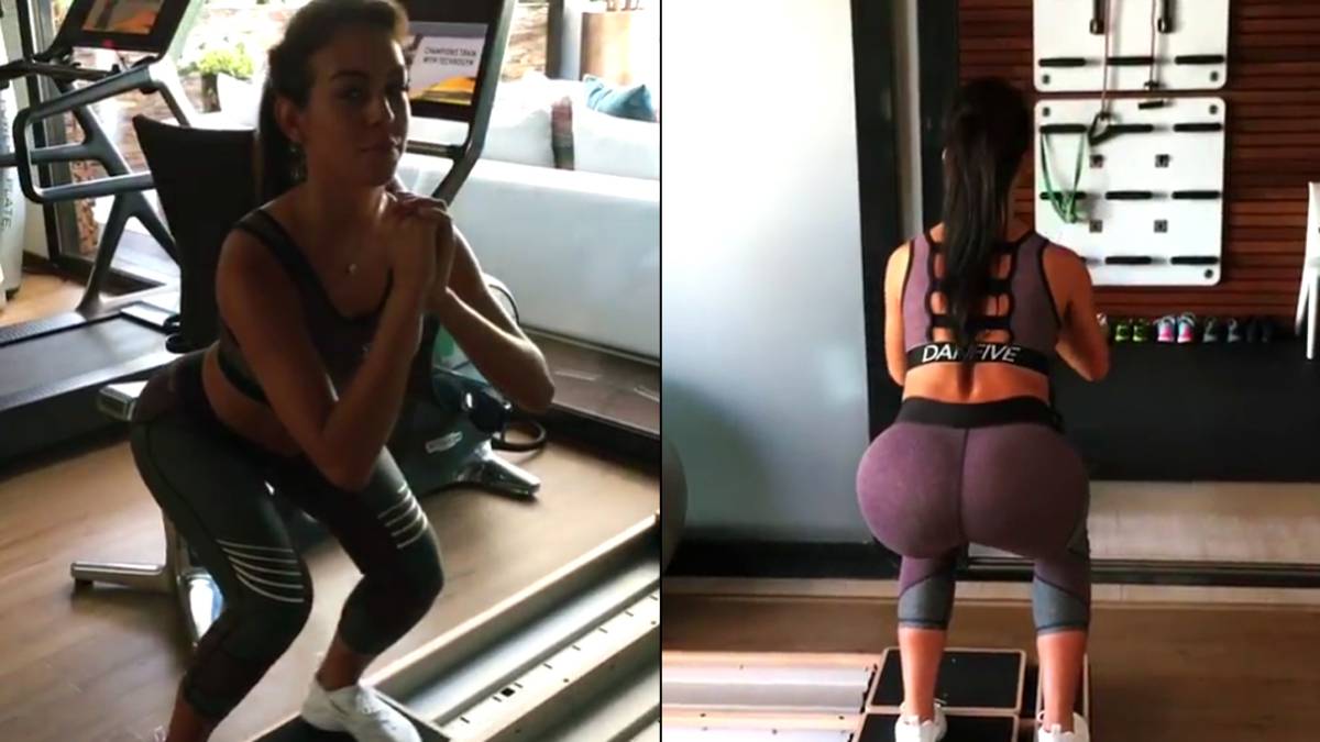 El entrenamiento sexy de Georgina Rodríguez, novia de Cristiano Ronaldo
