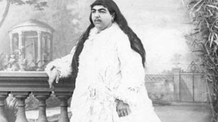La imagen confundida con la princesa de Qajair.