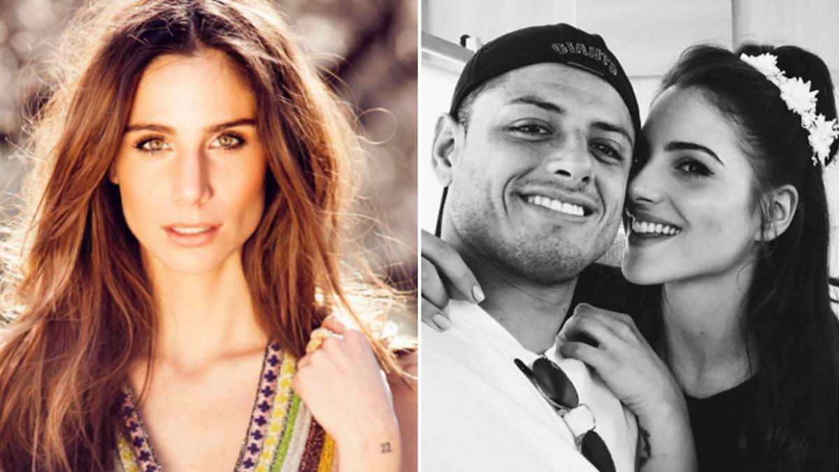 Imágenes de la periodista Lucía Villalón y del futbolista mexicano Chicharito con la actriz español Andrea Duro. Fotos Instagram