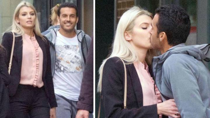 El exbarcelonista del Chelsea Pedro Rodríguez con su nueva novia. Fotos The Sun, Instagram @fanspedro17