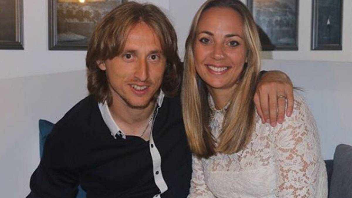 Luka Modric junto a su mujer Vanja en una fotografía de Instagram.