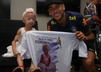 Neymar cumple el sueño de una joven fan muy especial