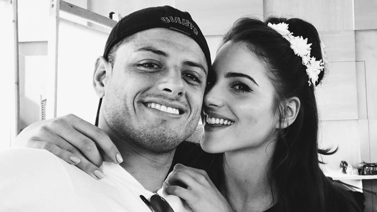 El futbolista mexicano Chicharito y la actriz española Andrea Duro. Foto Instagram @andreaduro
