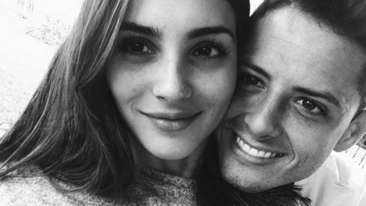 La actriz española Andrea Duro y el futbolista mexicano Chicharito. Foto Instagram @ch14_instagram