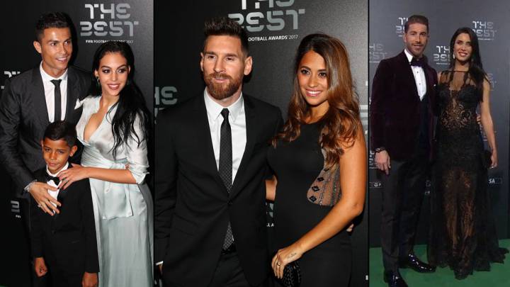 Georgina Rodríguez, Antonella Roccuzzo y Pilar Rubio, embarazadas en los The Best 2017