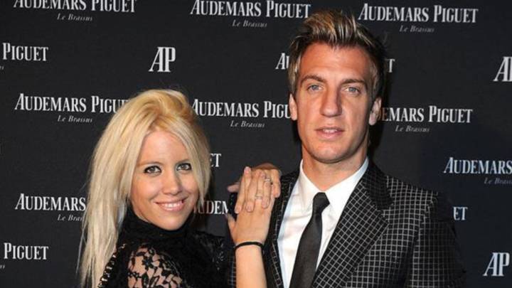 El futbolista argentino Maxi López con su exmujer Wanda Nara, actual esposa y agente del delantero Mauro Icardi. Foto Twitter