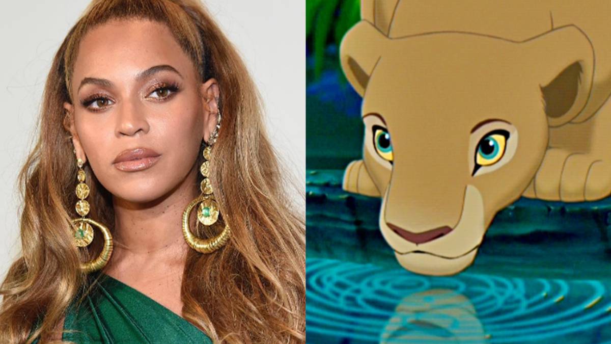 Beyoncé y Nala en una foto de Instagram.