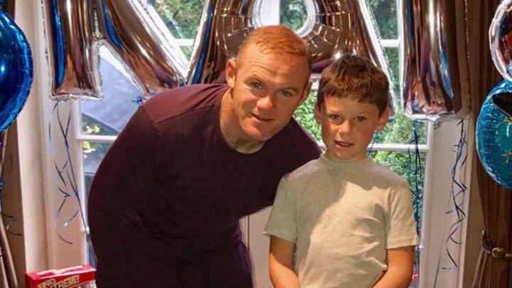 Wayne Rooney no oculta que su hijo es del Barça