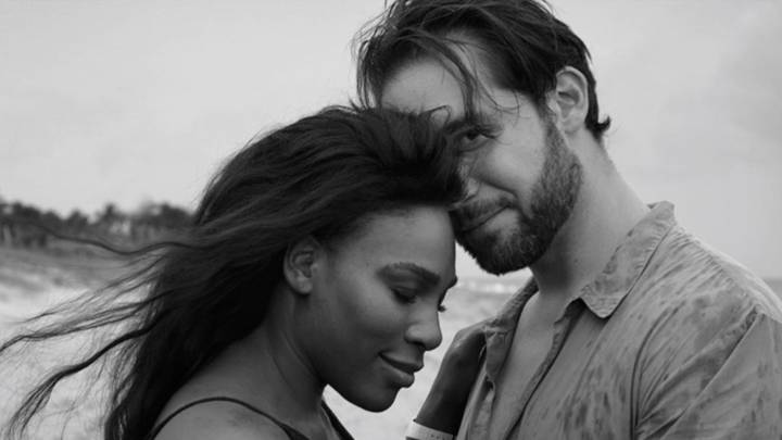 La estrella del tenis Serena Williams y su pareja Alexis Ohanian, el cofundador de la red social Reddit. Foto Instagram @serenawilliams