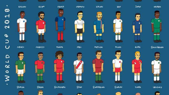 Las 32 selecciones del Mundial, según Los Simpson