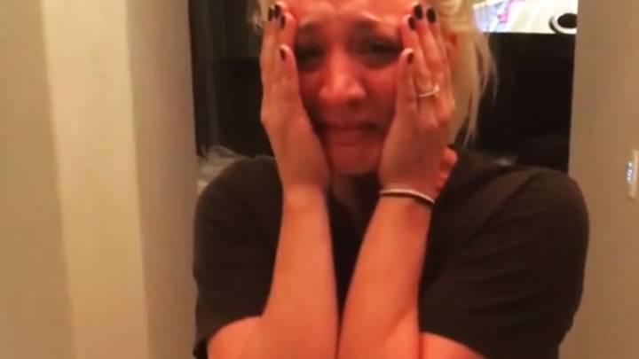 Kaley Cuoco en su pedida de mano.