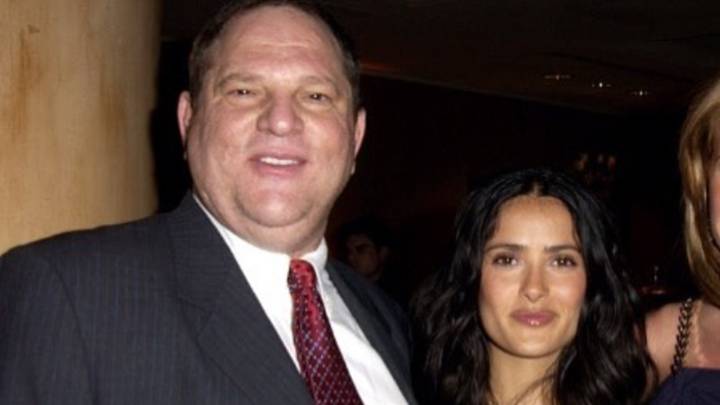 Harvey Weinstein con Salma Hayek. Foto Instagram