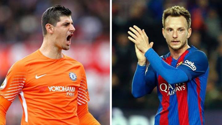 Imágenes de los futbolistas Thibaut Courtois e Ivan Rakitic.Fotos Instagram