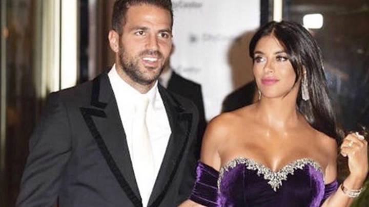 Cesc Fàbregas y Daniella Semaan en una fotografía de Instagram.
