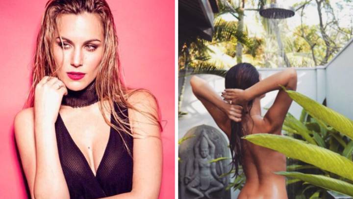 La felicitación de Navidad 2017 de la cantante Edurne y la ducha al aire libre de la modelo y diseñadora de moda israelí Coral Simanovich. Fotos Instagram