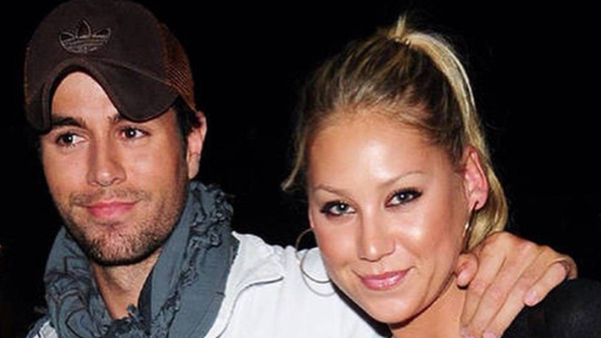 Enrique Iglesias y Anna Kournikova. Foto Instagram