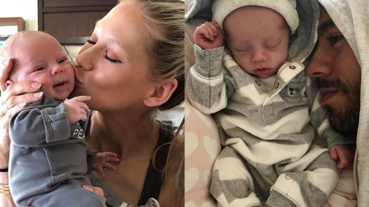 Anna Kournikova y Enrique Iglesias junto a sus hijos.