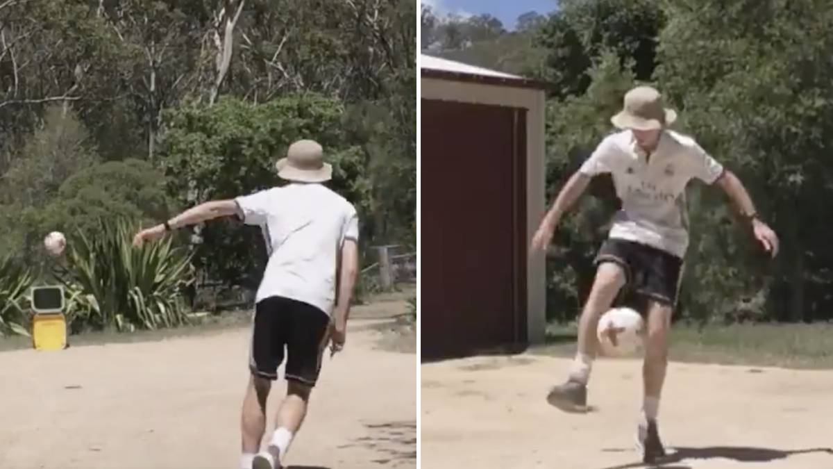 Un australiano conquista al Real Madrid con su increíble habilidad con el balón. Twitter