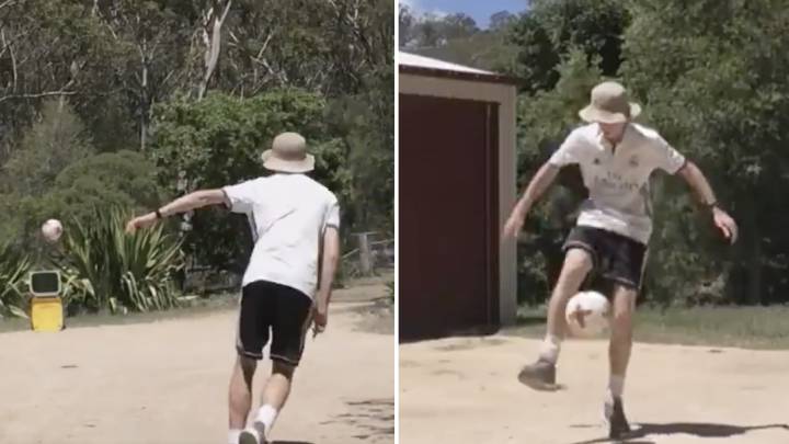 Un australiano conquista al Real Madrid con su increíble habilidad con el balón. Twitter