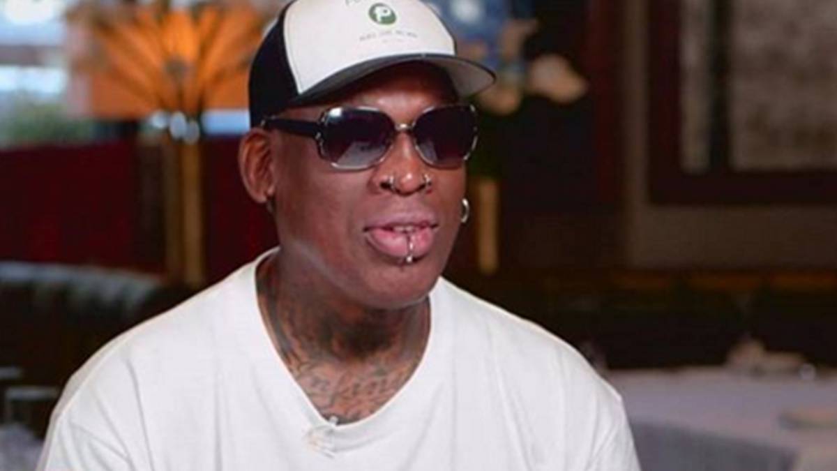 Dennis Rodman en una fotografía de Instagram.