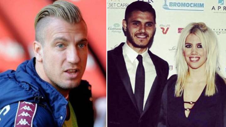 Imágenes de Maxi López y de Mauro Icardi con Wanda Nara. Fotos Instagram