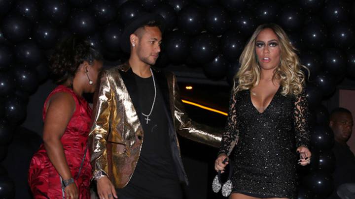 Neymar, en la fiesta de cumpleaños de su hermana Rafaella